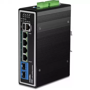 Valdomas jungiklis Trendnet TI-BG62I L2+ Gigabit Ethernet PoE 4 prievadai