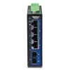 Nevaldomas Gigabit Ethernet jungiklis TRENDnet TI-G51SC, 4x RJ-45 10/100/1000, 10 Gbit/s talpa, 2000 MAC, 9–60V, montuojamas ant sienos