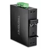 Nevaldomas Gigabit Ethernet jungiklis TRENDnet TI-G51SC, 4x RJ-45 10/100/1000, 10 Gbit/s talpa, 2000 MAC, 9–60V, montuojamas ant sienos