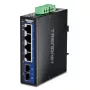 Nevaldomas Gigabit Ethernet jungiklis TRENDnet TI-G51SC, 4x RJ-45 10/100/1000, 10 Gbit/s talpa, 2000 MAC, 9–60V, montuojamas ant sienos