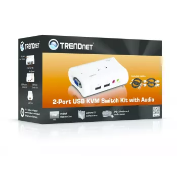 KVM jungiklis Trendnet TK-209K, 2 prievadai, VGA, USB, garsas