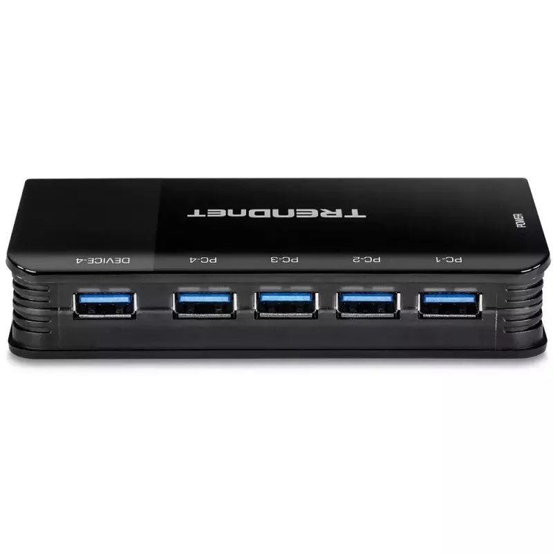 USB jungiklis Trendnet TK-U404, 4 prievadai, USB 3.1 Gen 1