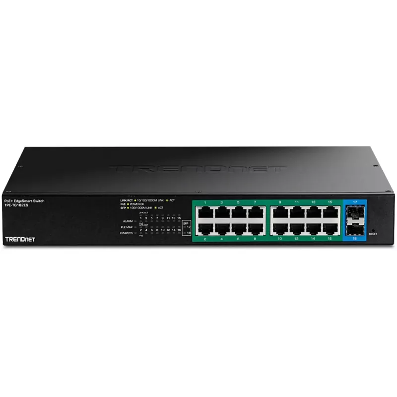 Valdomas jungiklis Trendnet TPE-TG182ES 16 prievadų Gigabit Ethernet PoE