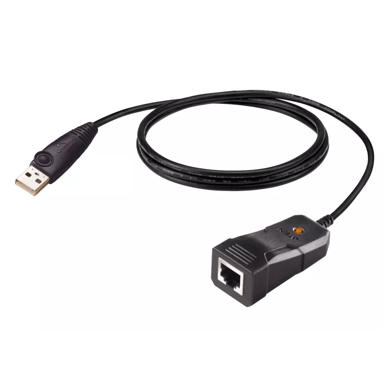 ATEN UC232BF konsolinis adapterio kabelis USB-A – RJ-45, 1,2 m, juodas