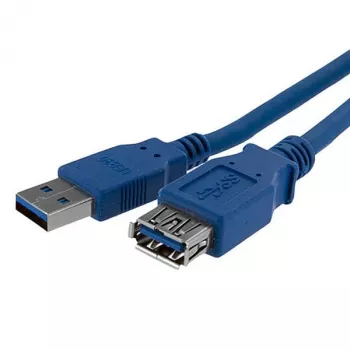 StarTech.com 1m mėlynas SuperSpeed USB 3.0 ilginimo kabelis A-A (vyriškas/moteriškas)