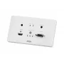 ATEN VE2812AEUT HDMI & VGA HDBaseT siųstuvas su EU sieniniu lizdu / PoH (4K@100m) (HDBaseT A klasė)