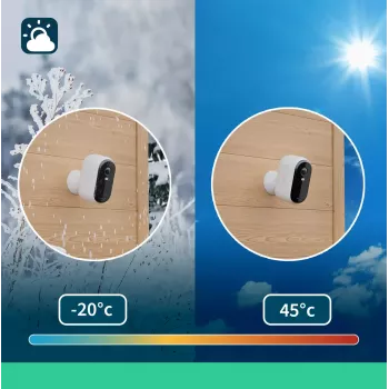 IP apsaugos kamera Arlo Essential 2K 2560 x 1440 belaidė vidaus ir lauko
