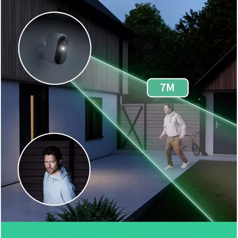 IP apsaugos kamera Arlo Essential 2K 2560 x 1440 belaidė vidaus ir lauko