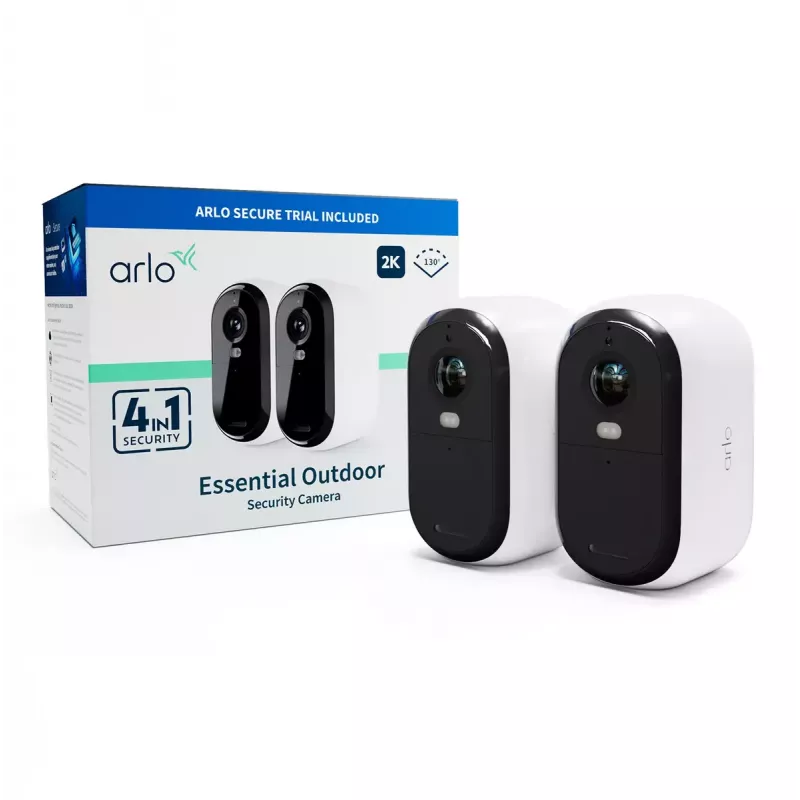 IP apsaugos kamera Arlo Essential 2K 2560 x 1440 belaidė vidaus ir lauko