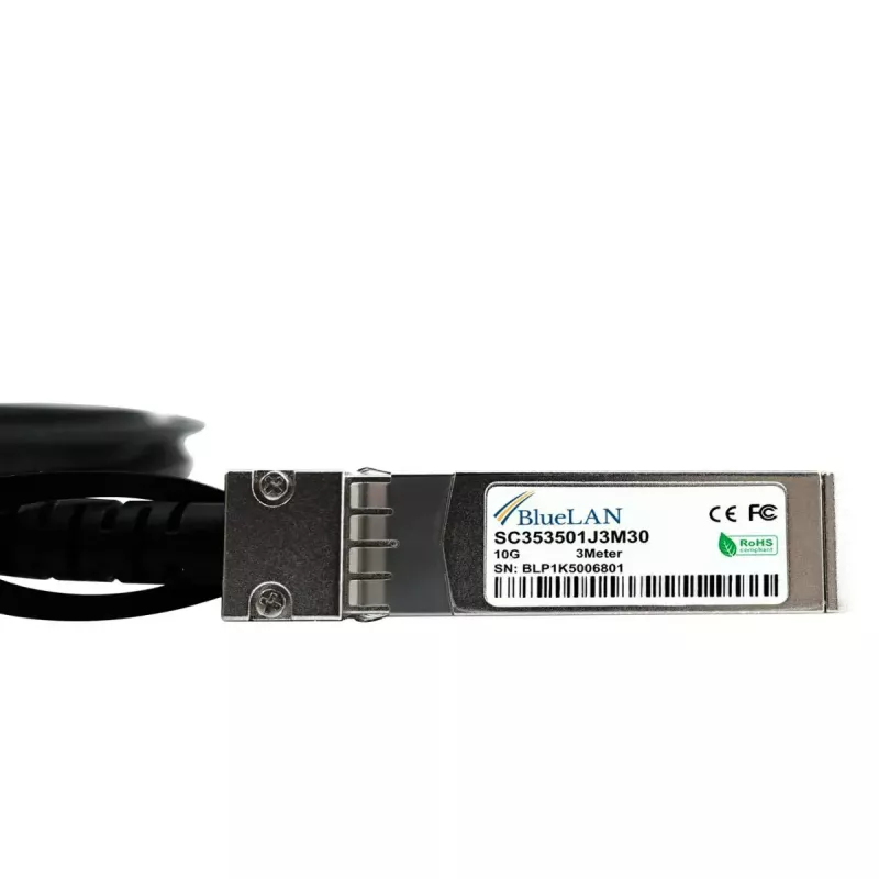 InfiniBand / šviesolaidinis kabelis BlueOptics WV-CABLE-DA-SFP-3-BL 3 m SFP+ Kištukas / Kištukas