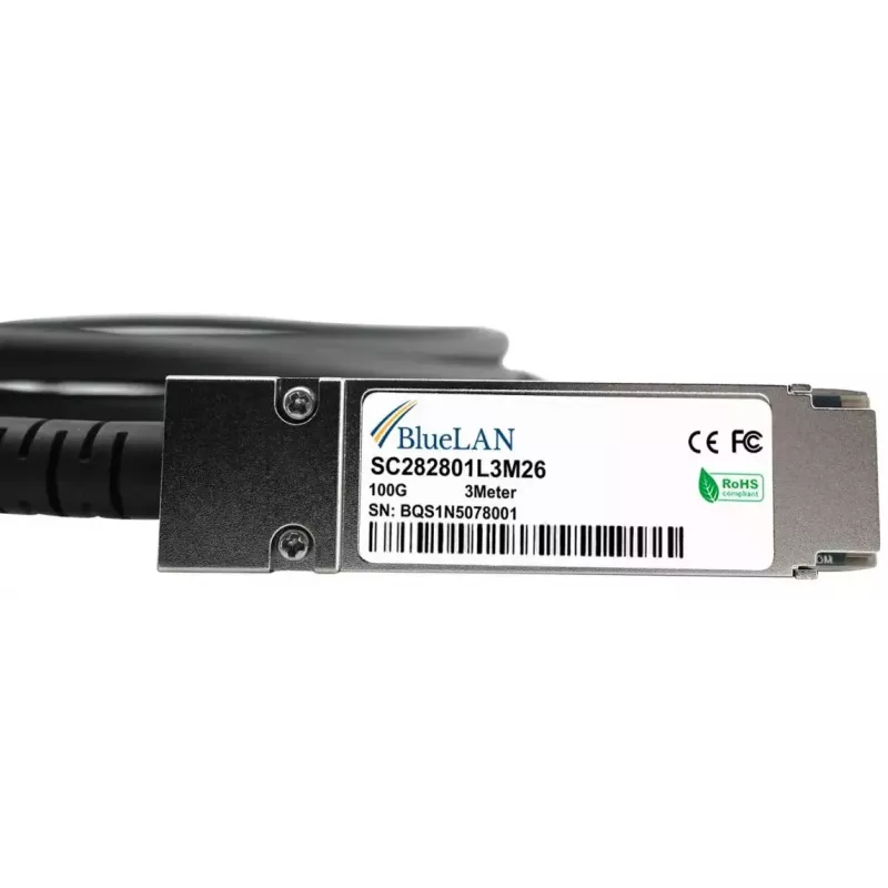 BlueOptics X66211A-3-BL InfiniBand šviesolaidinis kabelis 3 m QSFP28 vyriškas