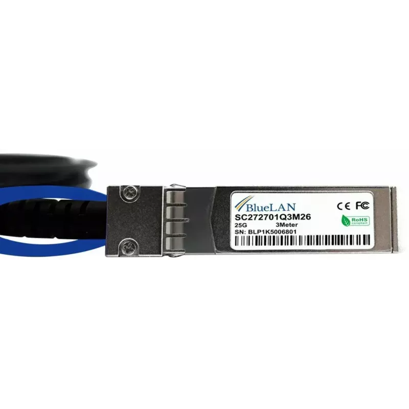 BlueOptics XXVDACBL2M-BL InfiniBand/šviesolaidinis kabelis 2 m SFP28 juodas