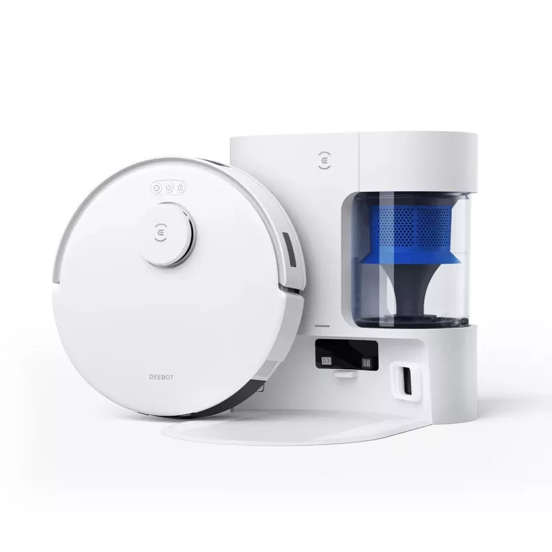 Robotinis dulkių siurblys Ecovacs Deebot N20e PLUS baltas — 2 viename: siurbimas ir šluostymas