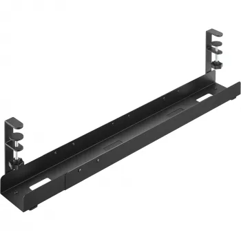 InLine Universalus kabelių vedimo bėgelis 3 lygiai (80/100/120 cm) montavimui po stalu, juodas