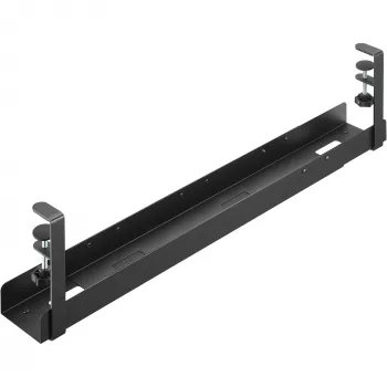 InLine Universalus kabelių vedimo bėgelis 3 lygiai (80/100/120 cm) montavimui po stalu, juodas