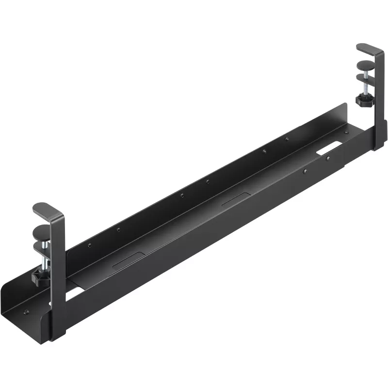 InLine Universalus kabelių vedimo bėgelis 3 lygiai (80/100/120 cm) montavimui po stalu, juodas