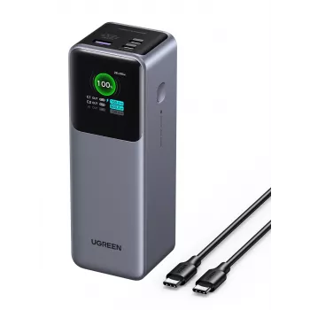 Ugreen 25000mAh 200W greito įkrovimo powerbank pilka
