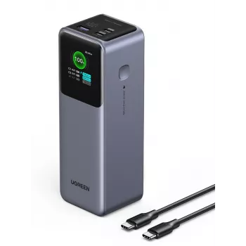Ugreen 25000mAh 200W greito įkrovimo powerbank pilka
