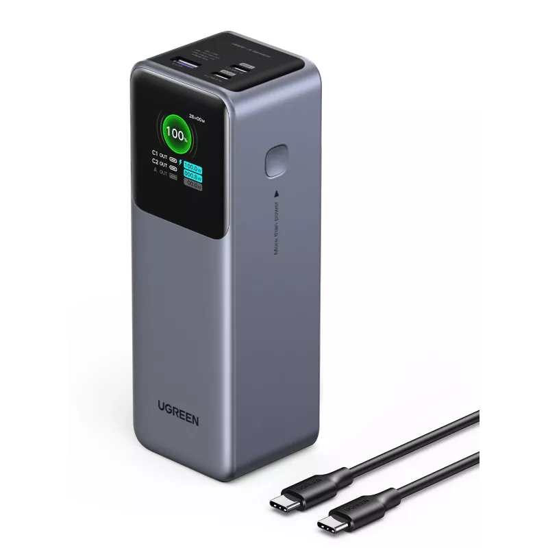 Ugreen 25000mAh 200W greito įkrovimo powerbank pilka