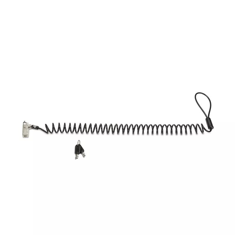 Kensington Slim NanoSaver 2.0 nešiojama spyna su raktu, sidabrinė/juoda, 1,8 m