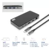 ACT USB-C 4K MST dokų stotelė 2 HDMI monitoriams, Ethernet, USB-C, 3x USB-A, PD praėjimas ir 1 metro atjungiamas ryšio kabelis