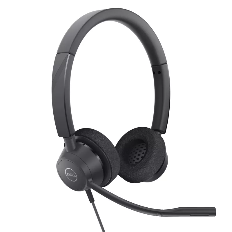 DELL Pro Stereo Headset WH3022, laidinis, biuro/skambučių centrui, 96 g, ausinės, juoda