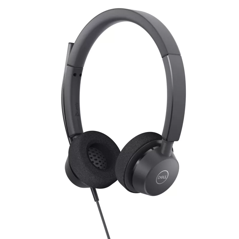 DELL Pro Stereo Headset WH3022, laidinis, biuro/skambučių centrui, 96 g, ausinės, juoda