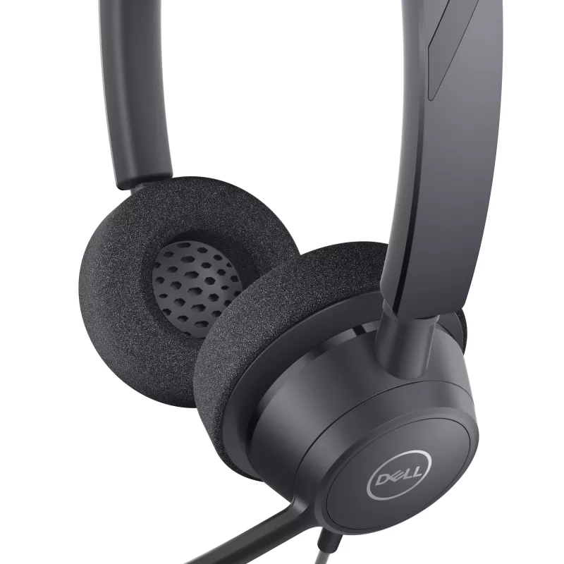 DELL Pro Stereo Headset WH3022, laidinis, biuro/skambučių centrui, 96 g, ausinės, juoda