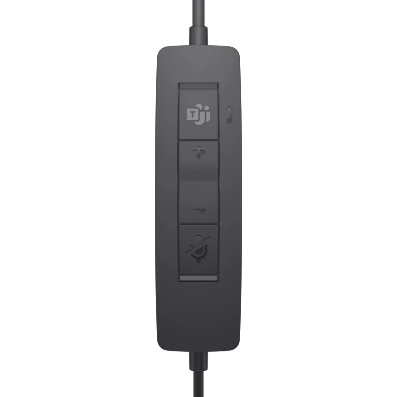 DELL Pro Stereo Headset WH3022, laidinis, biuro/skambučių centrui, 96 g, ausinės, juoda