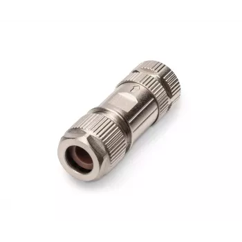 Digitus CAT 6A M12 Jack X-koduotas IP67 Kištukinis Jungtis Vyriškas Sidabrinis Plokščias