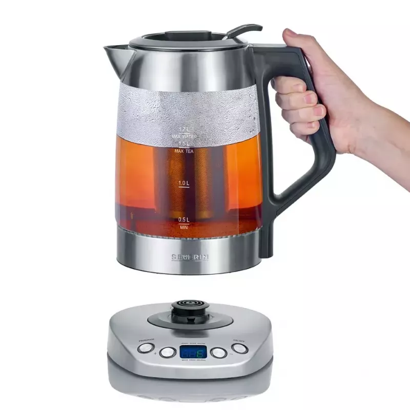 Elektrinis virdulys Severin 1.7 L 3000 W Juodas Nerūdijantis plienas