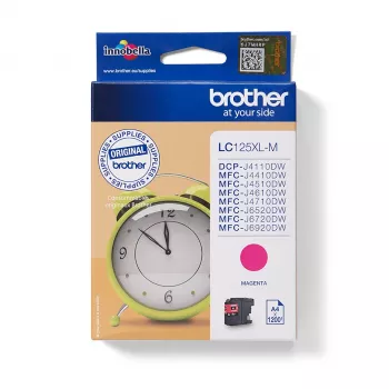 Brother LC125XLM kasetė rašalinė 1 vnt. Originali Extra (Super) High Yield purpurinė