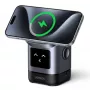 UGREEN W709 2-in-1 UNO Series Qi2 magnetinis belaidis įkroviklis 15 W + 5 W + USB-C, juodas/pilkas