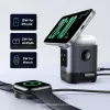UGREEN W709 2-in-1 UNO Series Qi2 magnetinis belaidis įkroviklis 15 W + 5 W + USB-C, juodas/pilkas