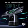 UGREEN W709 2-in-1 UNO Series Qi2 magnetinis belaidis įkroviklis 15 W + 5 W + USB-C, juodas/pilkas
