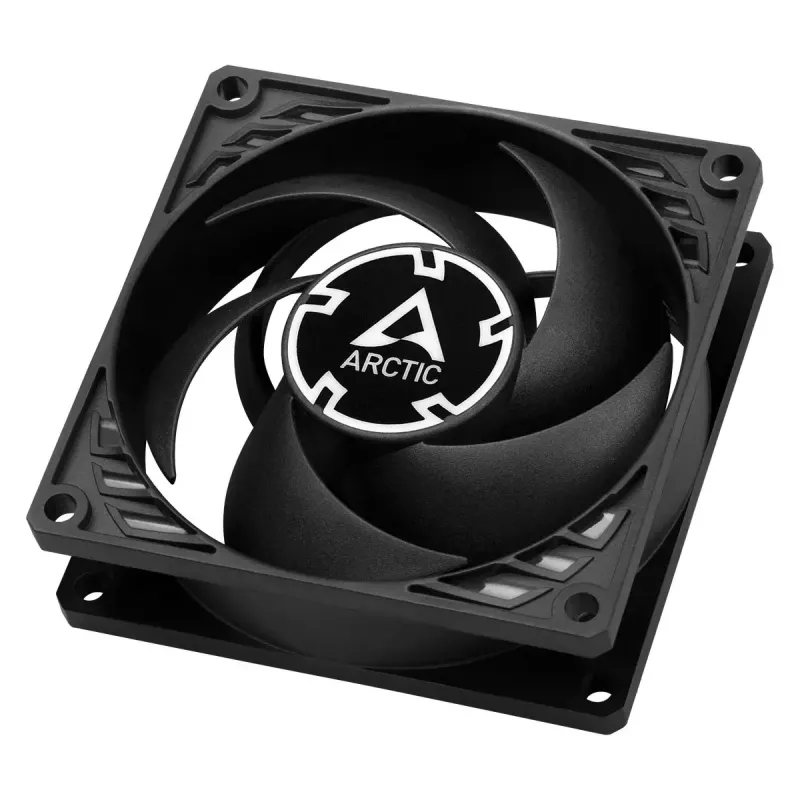 ARCTIC P8 Silent – slėgiui optimizuotas ypač tylus 80 mm ventiliatorius