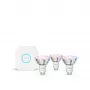 “Philips Hue White and colour ambience Essential” pradinis rinkinys: 3 GU10 išmaniosios lemputės (345 lm)