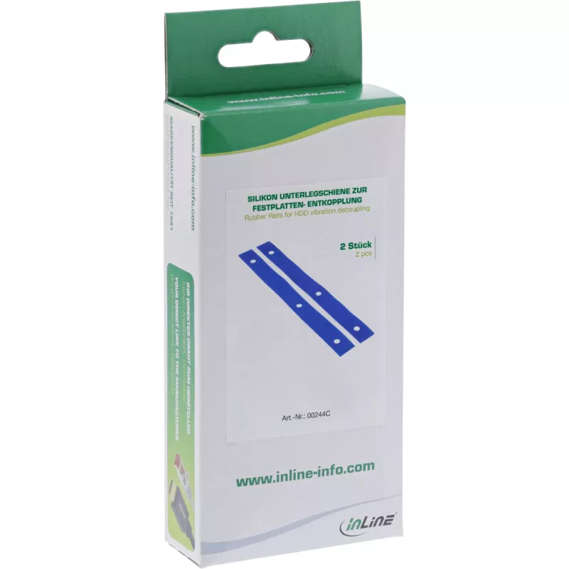 InLine 00244C guminiai bėgeliai HDD vibracijos izoliacijai, 2 vnt.