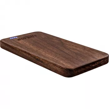 InLine woodplate USB PowerBank 5000 mAh, LED, riešutmedžio mediena