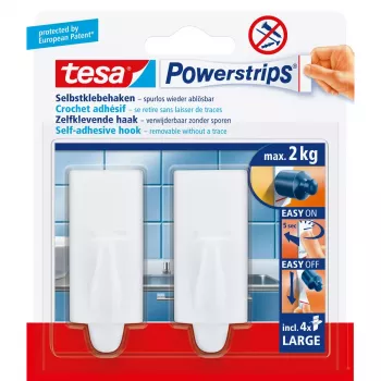 Universalus kabliukas Tesa Powerstrips Hooks Large TREND (2 vnt.)
