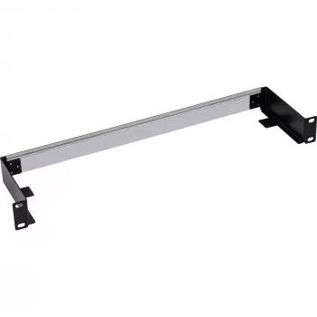 DIN bėgelio skydas InLine 19106C 1U horizontalus vertikalus Plieninis Juodai Pilkas