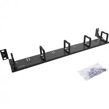 InLine 19110J kabelių valdymo panelė 1U, 5 D-žiedai, juoda
