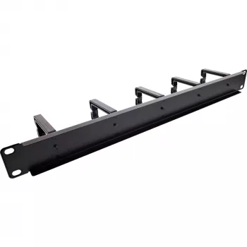 Kabelių tvarkymo panelė InLine 19110O 19 colių juoda metalinė 5 laikikliai