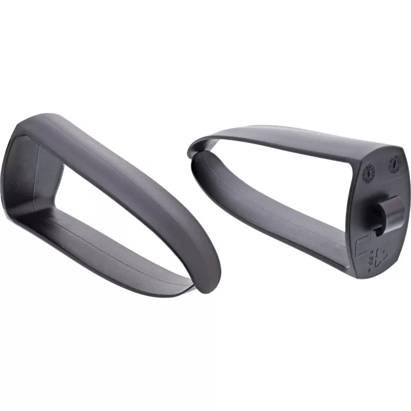 InLine 19110W 19 colių kabelių tvarkymo skydelis, 5 nuimami plastikiniai laikikliai, RAL 9005 juoda