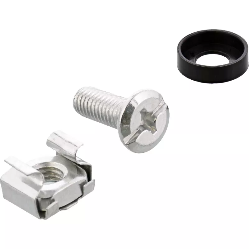 InLine 19110W 19 colių kabelių tvarkymo skydelis, 5 nuimami plastikiniai laikikliai, RAL 9005 juoda