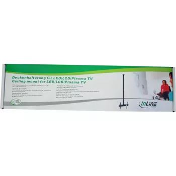 InLine 23149A plokščias ir nuožulnus lubinis laikiklis TFT / LED / Plasma 32-55 col., iki 50 kg