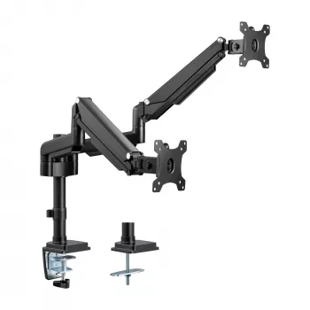 InLine stalo laikiklis su kėlimo mechanizmu, dviems monitoriams iki 82 cm (32 col.), 9 kg