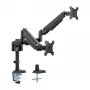 InLine stalo laikiklis su kėlimo mechanizmu, dviems monitoriams iki 82 cm (32 col.), 9 kg