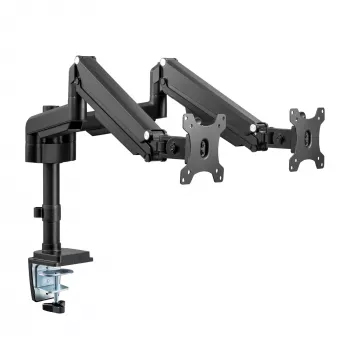 InLine stalo laikiklis su kėlimo mechanizmu, dviems monitoriams iki 82 cm (32 col.), 9 kg