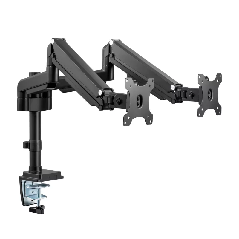 InLine stalo laikiklis su kėlimo mechanizmu, dviems monitoriams iki 82 cm (32 col.), 9 kg